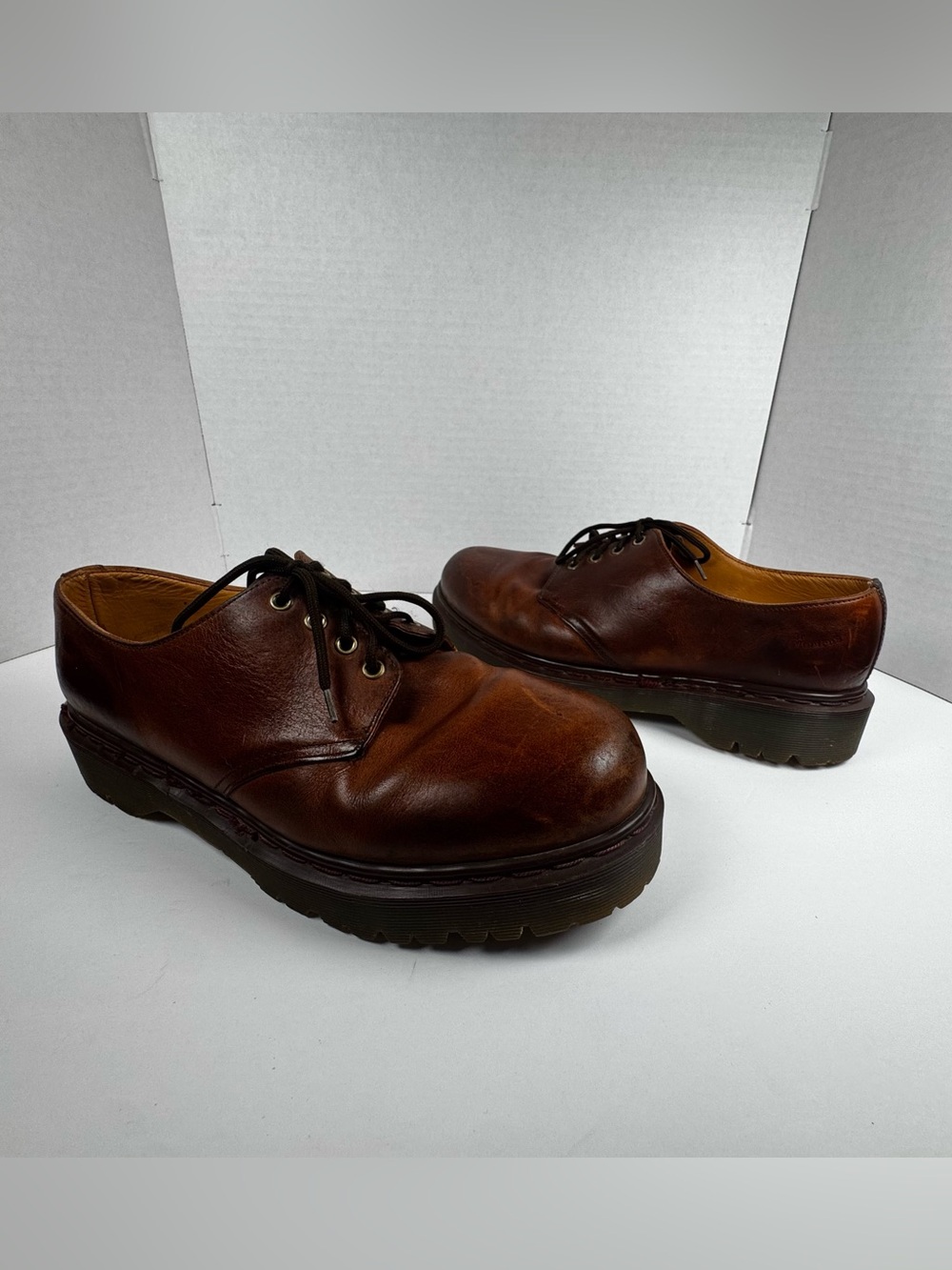 VTG Doc Dr Martens 1561 Brown Oxford Shoes US 11 UK 10 Made in England